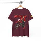 T-Shirt unisex en coton épais - Old School HONDA - Impression face Avant & Épaule gauche