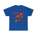 T-Shirt unisex en coton épais - Old School HONDA - Impression face Avant
