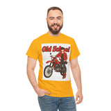T-Shirt unisex en coton épais - Old School HONDA - Impression face Avant & Arrière