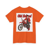 T-Shirt unisex en coton épais - Old School HONDA - Impression face Avant & Arrière