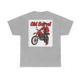 T-Shirt unisex en coton épais - Old School HONDA - Impression face Avant & Arrière
