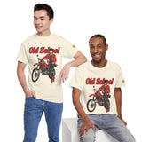 T-Shirt unisex en coton épais - Old School HONDA - Impression face Avant & Épaule gauche