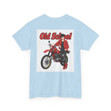 T-Shirt unisex en coton épais - Old School HONDA - Impression face Avant & Arrière