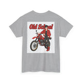 T-Shirt unisex en coton épais - Old School HONDA - Impression face Avant & Arrière