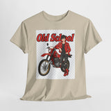 T-Shirt unisex en coton épais - Old School HONDA - Impression face Avant & Arrière