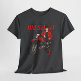 T-Shirt unisex en coton épais - Old School HONDA - Impression face Avant
