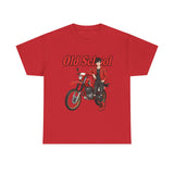 T-Shirt unisex en coton épais - Old School HONDA - Impression face Avant