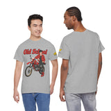 T-Shirt unisex en coton épais - Old School HONDA - Impression face Avant & Épaule gauche
