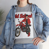 T-Shirt unisex en coton épais - Old School HONDA - Impression face Avant & Arrière