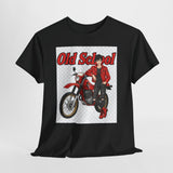 T-Shirt unisex en coton épais - Old School HONDA - Impression face Avant & Arrière
