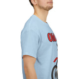 T-Shirt unisex en coton épais - Old School HONDA - Impression face Avant & Épaule gauche