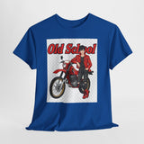 T-Shirt unisex en coton épais - Old School HONDA - Impression face Avant & Arrière