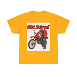 T-Shirt unisex en coton épais - Old School HONDA - Impression face Avant & Arrière