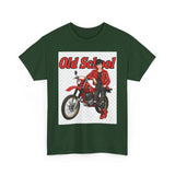 T-Shirt unisex en coton épais - Old School HONDA - Impression face Avant & Arrière