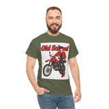 T-Shirt unisex en coton épais - Old School HONDA - Impression face Avant & Arrière