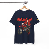 T-Shirt unisex en coton épais - Old School HONDA - Impression face Avant & Épaule gauche