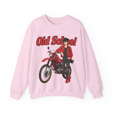 Sweatshirt unisex en coton épais - Old School HONDA - Impression face Avant