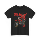 T-Shirt unisex en coton épais - Old School HONDA - Impression face Avant