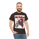 T-Shirt unisex en coton épais - Old School HONDA - Impression face Avant & Arrière