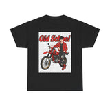 T-Shirt unisex en coton épais - Old School HONDA - Impression face Avant & Arrière