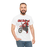 T-Shirt unisex en coton épais - Old School HONDA - Impression face Avant & Arrière