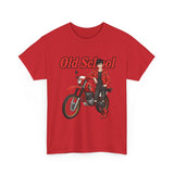 T-Shirt unisex en coton épais - Old School HONDA - Impression face Avant