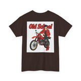 T-Shirt unisex en coton épais - Old School HONDA - Impression face Avant & Arrière