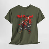 T-Shirt unisex en coton épais - Old School HONDA - Impression face Avant