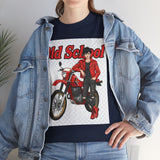 T-Shirt unisex en coton épais - Old School HONDA - Impression face Avant & Arrière