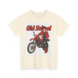 T-Shirt unisex en coton épais - Old School HONDA - Impression face Avant & Arrière