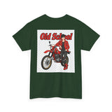 T-Shirt unisex en coton épais - Old School HONDA - Impression face Avant & Arrière