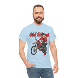 T-Shirt unisex en coton épais - Old School HONDA - Impression face Avant & Épaule gauche