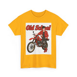 T-Shirt unisex en coton épais - Old School HONDA - Impression face Avant & Arrière