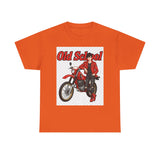 T-Shirt unisex en coton épais - Old School HONDA - Impression face Avant & Arrière