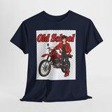T-Shirt unisex en coton épais - Old School HONDA - Impression face Avant & Arrière