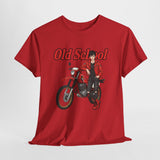 T-Shirt unisex en coton épais - Old School HONDA - Impression face Avant