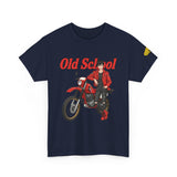 T-Shirt unisex en coton épais - Old School HONDA - Impression face Avant & Épaule gauche
