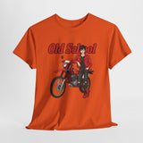 T-Shirt unisex en coton épais - Old School HONDA - Impression face Avant