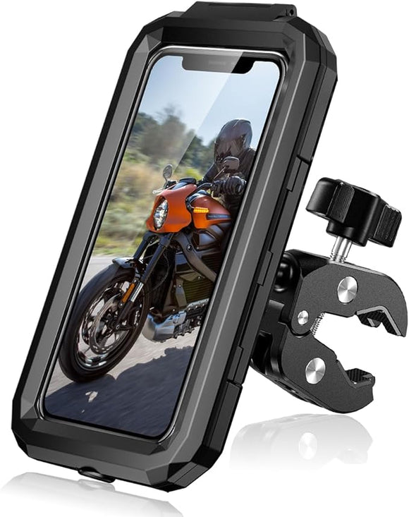 Moto mobile phone holder > Givi S957B waterproof for mobiles from 8.1 to 16 cm