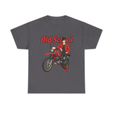 T-Shirt unisex en coton épais - Old School HONDA - Impression face Avant