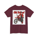 T-Shirt unisex en coton épais - Old School HONDA - Impression face Avant & Arrière