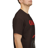 T-Shirt unisex en coton épais - Old School HONDA - Impression face Avant & Épaule gauche