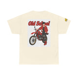 T-Shirt unisex en coton épais - Old School HONDA - Impression faces Avant & Arrière & Épaule droite