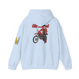 Sweatshirt à capuche unisex - Old School HONDA - Impression face Arrière & Épaule gauche