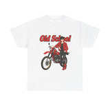 T-Shirt unisex en coton épais - Old School HONDA - Impression face Avant