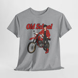 T-Shirt unisex en coton épais - Old School HONDA - Impression face Avant
