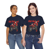 T-Shirt unisex en coton épais - Old School HONDA - Impression face Avant