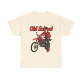 T-Shirt unisex en coton épais - Old School HONDA - Impression face Avant