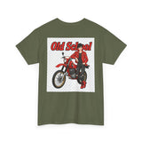 T-Shirt unisex en coton épais - Old School HONDA - Impression face Avant & Arrière