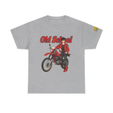 T-Shirt unisex en coton épais - Old School HONDA - Impression face Avant & Épaule gauche